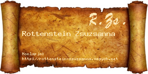 Rottenstein Zsuzsanna névjegykártya